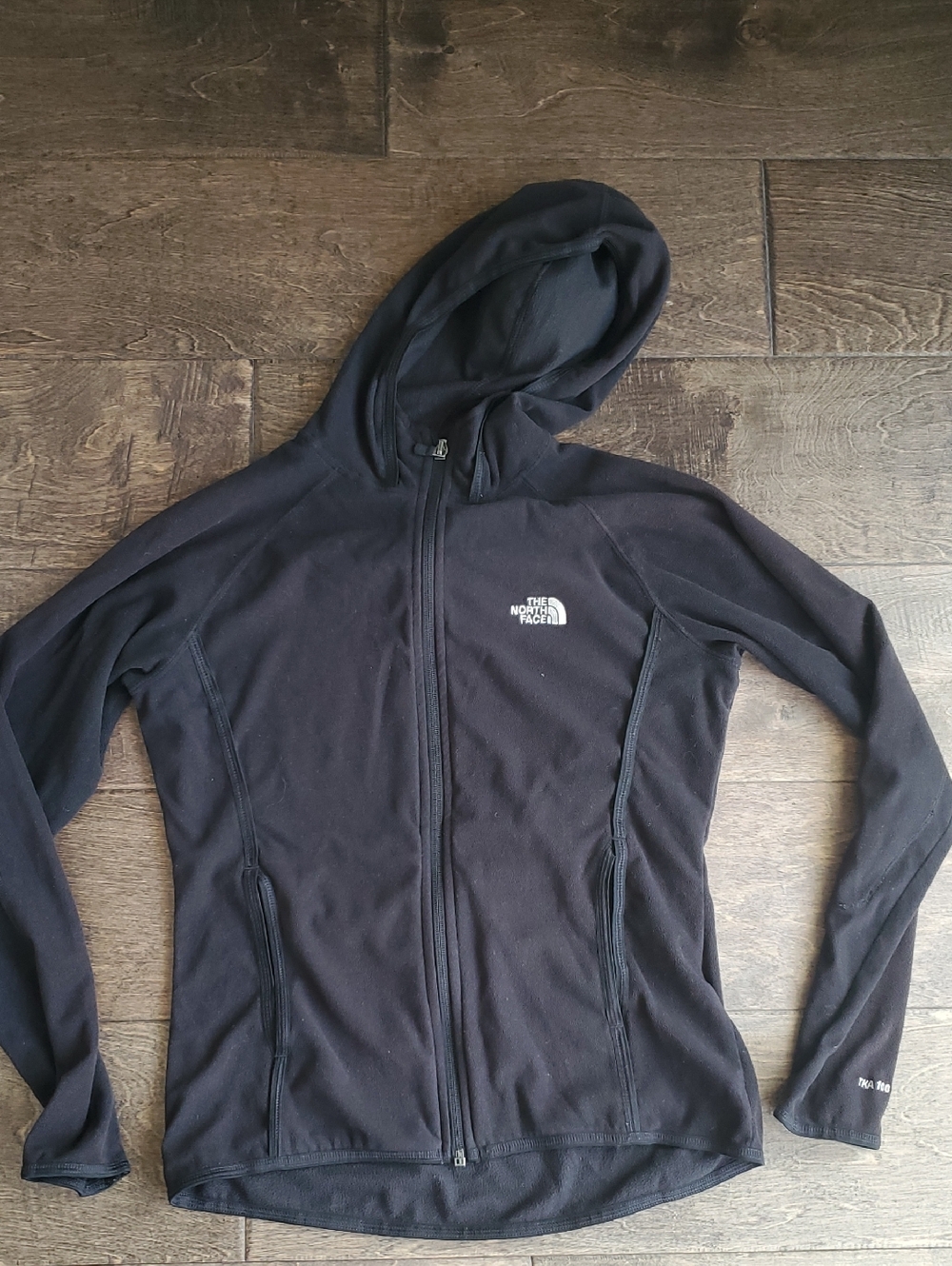 The North Face Black Women's Hooded Full-Zip Jacket Fleece